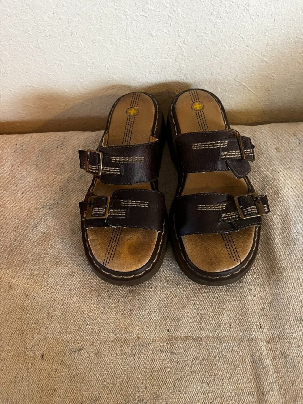 Dr. Martens Unisex Leather Double Buckle Double Strap Fishman Sandals Sz M6 W7